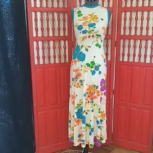 Vintage 1960's Pat Richards Maxi dress  sz S